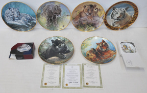 Lot 271 - Group lot of ceramics inc Boxed Hummel Miniature plate, Swedish Mats J