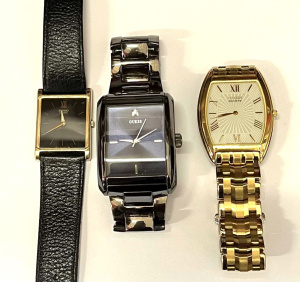 Lot 276 - 3 x gents Watches - Citizen Eco-drive, Seiko quartz & Guess