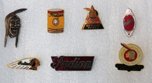 Lot 277 - Group lot - Modern Enamel & other Metal Indian Motorcycle Badges &