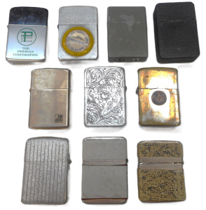 Lot 329 - Group vintage Windproof cigarette Lighters, incl Zippo, Storm King, St