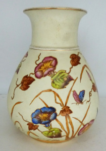 Lot 352 - Circa 1880 Aesthetic Movement John Dimmock Crown Vellum Pottery Vase w