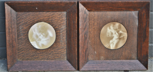 Lot 2 - Pair of Vintage Cupid Awake & Cupid Asleep prints in original mounts