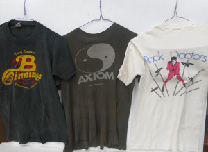 Lot 15 - 3 x Vintage rock T-shirts, incl Axiom, Rock Doctors, Danny Seraphine (C