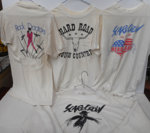 Lot 16 - Group Vintage Rock T-shirts, incl Scarecrow, Rock Doctors, Hard Road