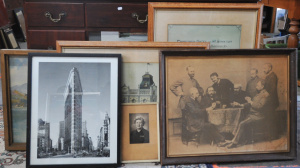 Lot 27 - Group lot - Framed Paintings, Prints & Photographs - Portraits, Fam