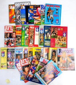 Lot 55 - Group lot of VFL AFL Football Finals Records inc 1980s, 1990s, 2011 -