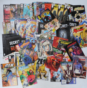 Lot 67 - Large Lot of Vintage Assorted Comics incl Tank Girl, Valiant Comics, Im