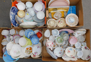 Lot 75 - 4 x Boxes Mostly China inc Cabinet Plates, Dinner & Serving Ware, J