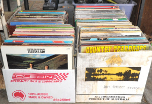 Lot 76 - 4 x Boxes of Vintage Mixed LP Records & Sets incl Classical, Folk,