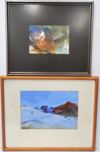 Lot 84 - 2 x Framed Modernist works on Paper incl Le Thanh Nhon (Vietnam, Austra