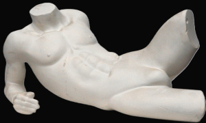 Lot 86 - Foam Headless Male Mannequin Torso in Laying Down Position - Approx 110