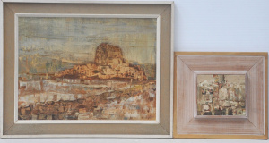 Lot 99 - 2 x Framed Modernist Australian Oil Paintings - George Voudouris (1920