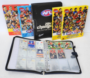 Lot 126 - 6 x 2010 - 2018 AFL Collector Card Albums w Cards incl 2010 Champions
