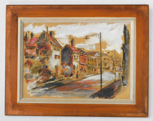 Lot 136 - Essie Nangle (1915 - 2006) Framed Ink & Gouache - Hampton St Sydne