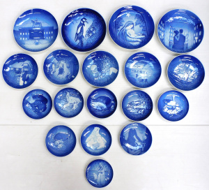 Lot 201 - Group lot of Bing & Grondahl Blue & White Display Plates 13,