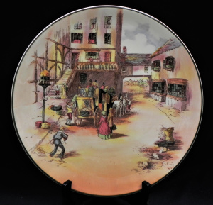Lot 234 - Large c1953 Royal Doulton Charger - Old English Coaching Scenes D6393