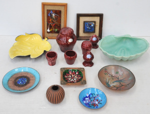 Lot 244 - Lot of Vintage Retro & Modernist Ceramic & Enamelware incl Aus