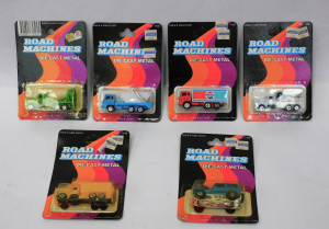 Lot 262 - 6 mint Carded Die Cast Road Machines inc Cement mixer, Pepsi Cola, Tow