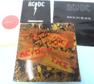 Lot 267 - Group AC-DC Vinyl LP and 7inch Records, incl TNT (Signed by Angus Youn