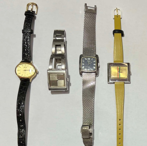 Lot 277 - 4 x stylish vintage ladies Seiko watches incl Automatic
