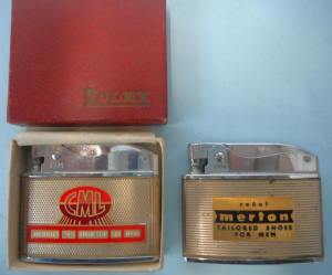 Lot 278 - 2 x Vintage Rolex Advertising Cigarette Lighters, incl Boxed Colonial
