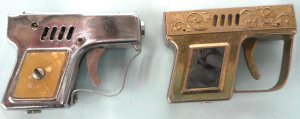 Lot 292 - 2 x Novelty Miniature Pistol-shaped Cigarette Lighters, 5cm