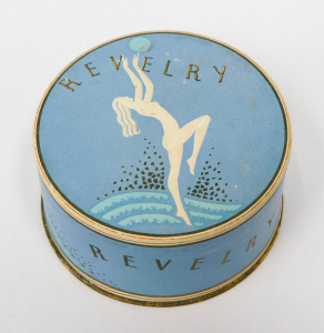 Lot 294 - Vintage c1930s Art Deco Revelry Face Powder cardboard Box & conten