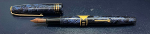Lot 296 - c1950 Conway Stewart boxed unused No 58 Fountain pen - hatched blue ma