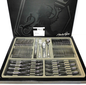 Lot 300 - Stanley Rogers Boxed 57pce Canteen of Cutlery - Stainless Steel - Dorc