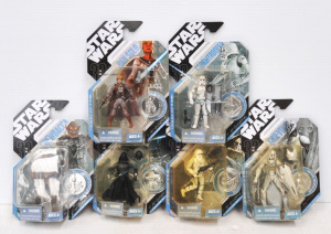 Lot 265 - 6 x Mint Carded Star Wars Action figures - Ralph McQuarrie signature s