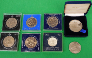 Lot 48 - Group lot of Commemorative coins & medallions inc July 29th 1981 Ro