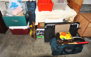 Lot 57 - Large Group lot Mixed Items incl Camping Equipment, Sports Equipment, S
