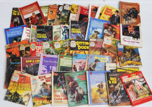 Lot 60 - Lot of Vintage Pulp Comics & Novels Mostly Western & War Relate