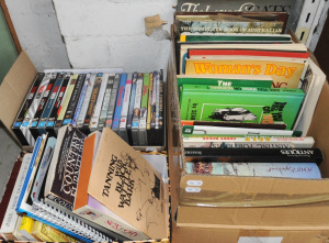 Lot 66 - 3 x Boxes - Books, Ephemera & DVD's - Mapping the Stars & Skies