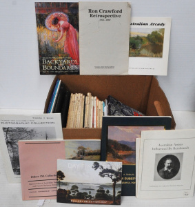Lot 68 - Box lot of Mixed Art Reference Books incl Art & Australia Magazines