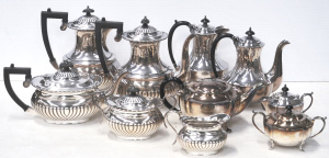 Lot 134 - 2 x 5pce vintage quality EPNS Tea - Coffee Sets - Tea & Coffee Po