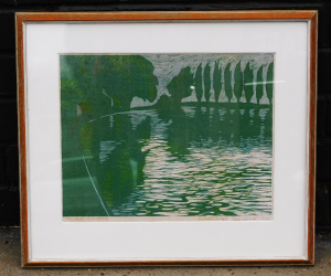 Lot 144 - Tiiu Reissar (Estonia, Australia 1936 - ) Framed Woodblock print - Pop