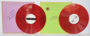 Lot 189 - 2 x Vintage Red Vinyl LP Bob Dylan Bootleg Records incl one Marked GWW