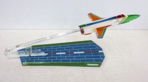 Lot 190 - Vintage c1980s Coloured Perspex Desk top Display Model of a Russian MI