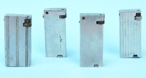 Lot 192 - 4 x vintage Aluminium Cigarette Lighters inc Quik Lite