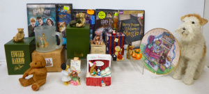 Lot 226 - Group lot of assorted items inc, Teddy bear figurines inc, Edward Harr