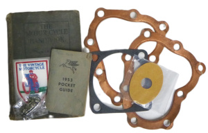 Lot 238 - Group lot - Vintage Motorcycle & Motoring items - Pair Cylinder he