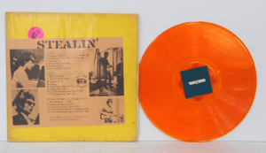Lot 251 - Vintage Vinyl LP Bootleg Record - Stealin' by Bob Dylan Orange Vinyl L