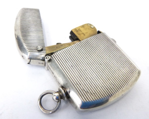 Lot 280 - Vintage German Cigarette Lighter - stamped Sterling silver