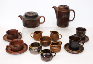 Lot 289 - Vintage Arabia Finland Ruska Ceramic Tea & Coffee Set inc Tea &