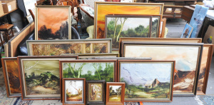 Lot 35 - Large group lot - Jim Crofts Oil Paintings - all framed, Landscapes, Fl