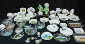 Lot 38 - Large Group vintage China & Glass Tourist ware inc Shelley Westmins