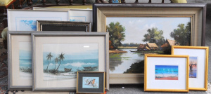 Lot 41 - Group Lot Framed Paintings, Pictures & Prints - incl small Cash's W