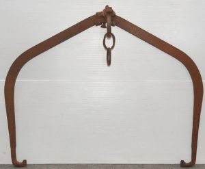 Lot 50 - Vintage Large Metal Industrial Hanging Hook - Approx 95cm W