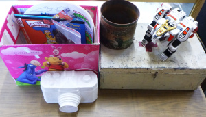 Lot 53 - Box Lot Mixed Vintage Items - incl Power Rangers 'White Tigerzord' w in